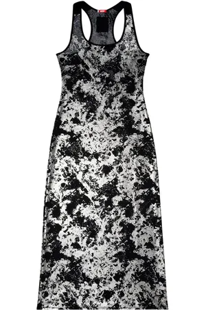 Diesel X Savage x Fenty C-Finishnet maxi dress
