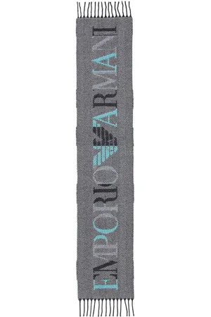 Emporio Armani Logo-intarsia scarf