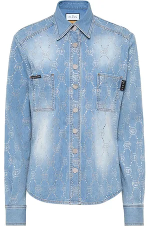 Philipp Plein Monogram denim shirt
