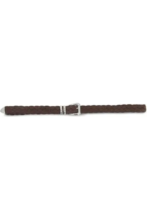 Brunello Cucinelli Interwoven suede belt