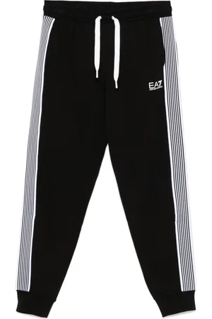 EA7 Side-stripe track pants