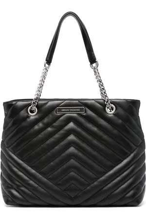 Armani Exchange Matelassé-effect tote bag