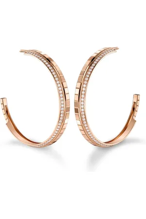 Chopard 18kt rose gold Ice Cube diamond earrings
