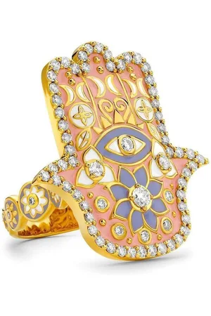 BUDDHA MAMA 20kt yellow Hamsa ring