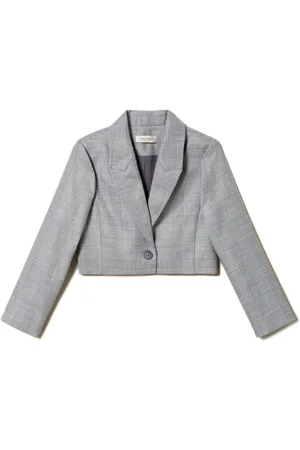 Twin-Set Prince of Wales check Spencer blazer