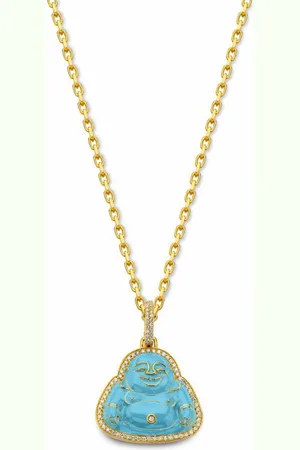 BUDDHA MAMA 20kt yellow Buddha diamond pendant charm