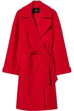 Twin-Set Double-breasted felted coat