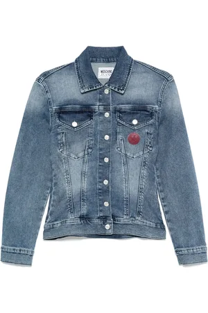 Moschino Logo-patch denim jacket
