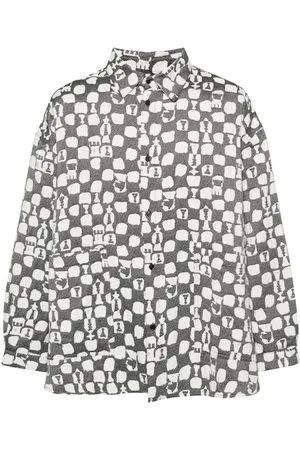 HENRIK VIBSKOV Big patterned-jacquard shirt