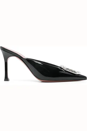 Amina Muaddi 90mm Camelia mules
