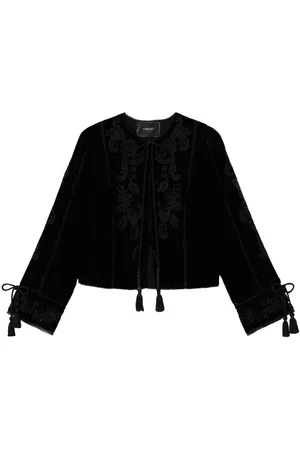 Twin-Set Embroidered velvet jacket