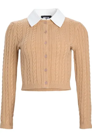 SER.O.YA Eloise cable-knit cardigan