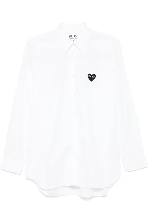 Comme des Garçons Heart-patch shirt