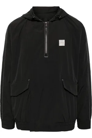 AGNÈS B. Logo-print long-sleeved sport jacket