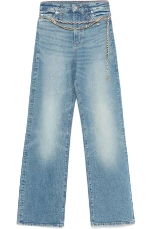 Maje Chain-link belt jeans