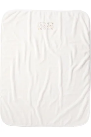 Familiar Bear-embroidered cotton sleeping bag