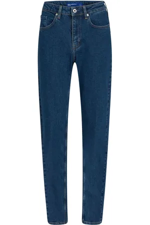 Karl Lagerfeld High-rise tapered-leg jeans