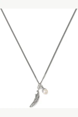 EMANUELE BICOCCHI Piuma-pendant pearl necklace