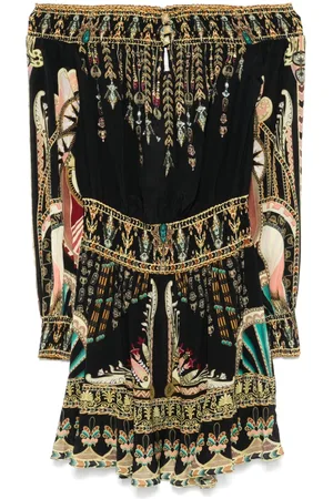 Camilla Off-shoulder mini dress