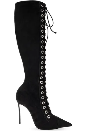 Casadei Lace-up suede boots