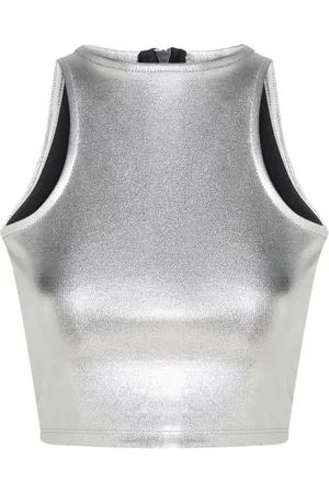 Karl Lagerfeld Metallic tank top
