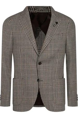 LARDINI Check-pattern blazer