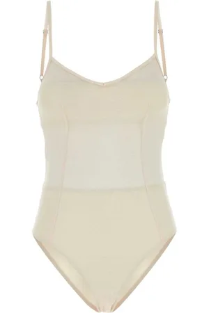 Prada Tulle V-neck swimsuit