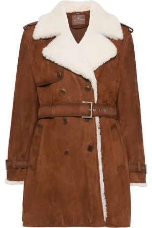 ERMANNO SCERVINO Suede coat