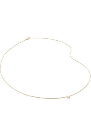 Monica Vinader 14kt yellow Essentials diamond necklace