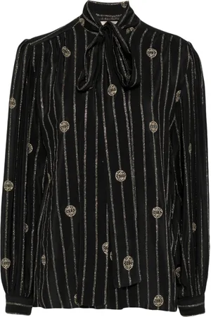 Elie saab Metallic pinstripe shirt