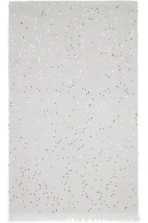 Brunello Cucinelli Fringed sequin detailing scarf