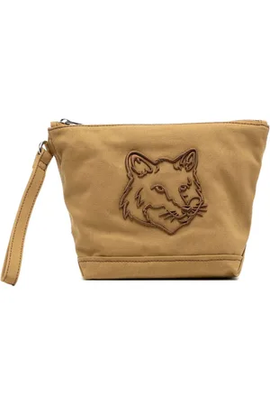 Maison Kitsuné Fox head zipped pouch