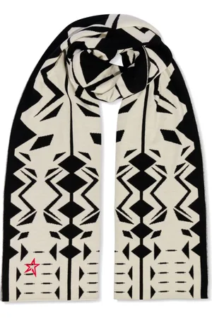 Perfect Moment Geo-pattern merino-wool scarf