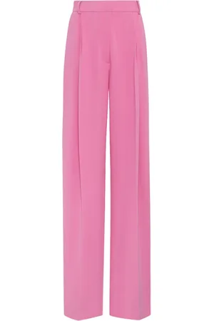 Oscar de la Renta Wide-leg silk georgette trousers