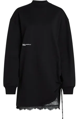 Karl Lagerfeld Lace-panel dress