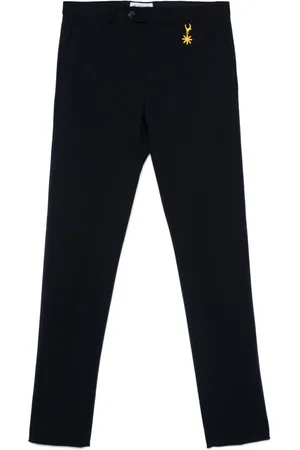 Manuel Ritz Jersey-texture trousers