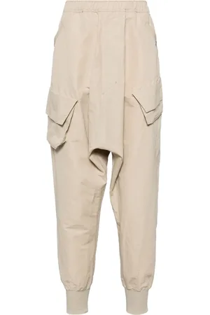 JULIUS Cotton blend drop crotch trousers