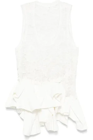 Comme des Garçons Floral-lace top