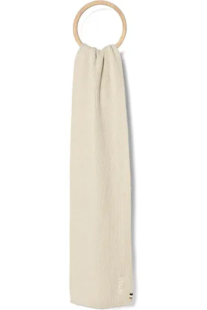 HUGO BOSS Logo-embroidered scarf