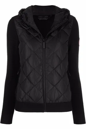 Canada Goose Hybridge padded knitted hoodie