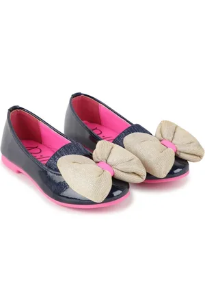 Billieblush Bow-detailed ballet shoes