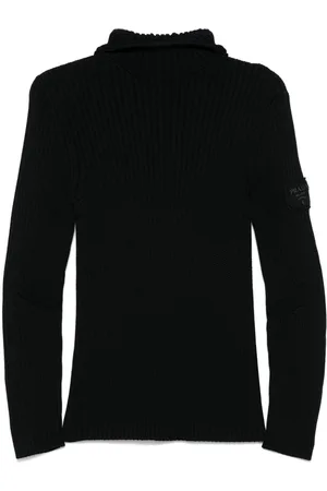 Prada Ribbed-knit hoodie