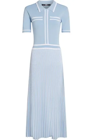 Karl Lagerfeld Essential pleated knitted dress