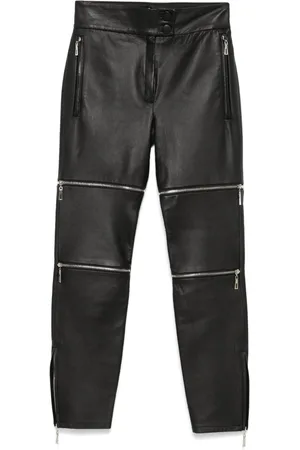MITILIANE COUTURE Zip-details leather trousers