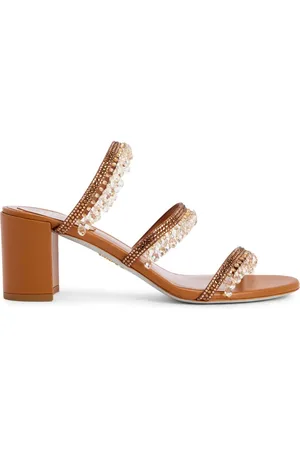 RENE CAOVILLA Leather mules