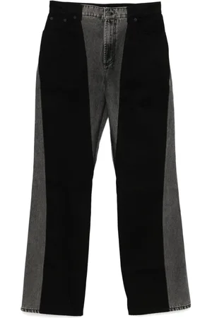 MUGLER Washed straight-leg jeans