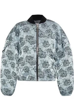 Ganni Floral-pattern bomber jacket