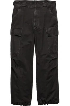 Prada Garment-dyed cotton trousers