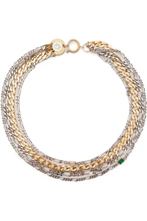 In Gold We Trust Logo Clasp necklace