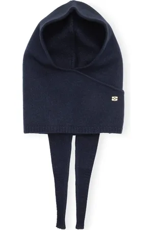Ganni Appliqué-logo wool balaclava